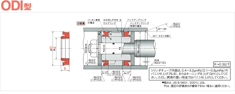 ODI | ピストンパッキン | オイルシール販売.com【NOK製品専門通販